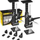 YELLOW JACKET Cabinet Jacks 2 Pack for Installing Cabinets, Labor Saving Arm Jack with 360 LBS,0 to 23.4 inches, 3rd Hand Support System, Drywall Lift, Hand Lifting Jack Tool