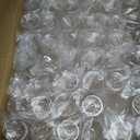 Goodluck 48pack Clear Disposable Champagne Flutes9oz Stemless Champagne Flutes,Stemless Disposable Clear Plastic Toasting Glasses for Weddings, Birthday Parties, Family Gatherings, Bars