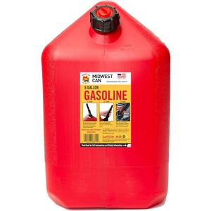 Midwest Can 6610 Quick Flow Spout Auto Shut Off Gasoline Can