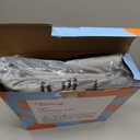 Toozey Large Heated Pet Mat 35x24 in - Waterproof, Chew Resistant, 6 Temp Settings with Timer, Indoor Use for Dogs and Cats (Grey)