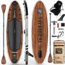TIGERXBANG Paddle Board, 10.8' Stand Up Paddle Board with Premium Complete Inflatable SUP Accessories, Extra Wide Paddleboards for Adults & Kids-Pandora Collection
