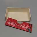 LARAINE Advent Calendar 2025 Christmas 15 Inch Wooden with Drawers, Christmas Holiday illustration Wood Advent Calendar for Kids Adults, Xmas Decorative 24 Empty Boxes to Fill