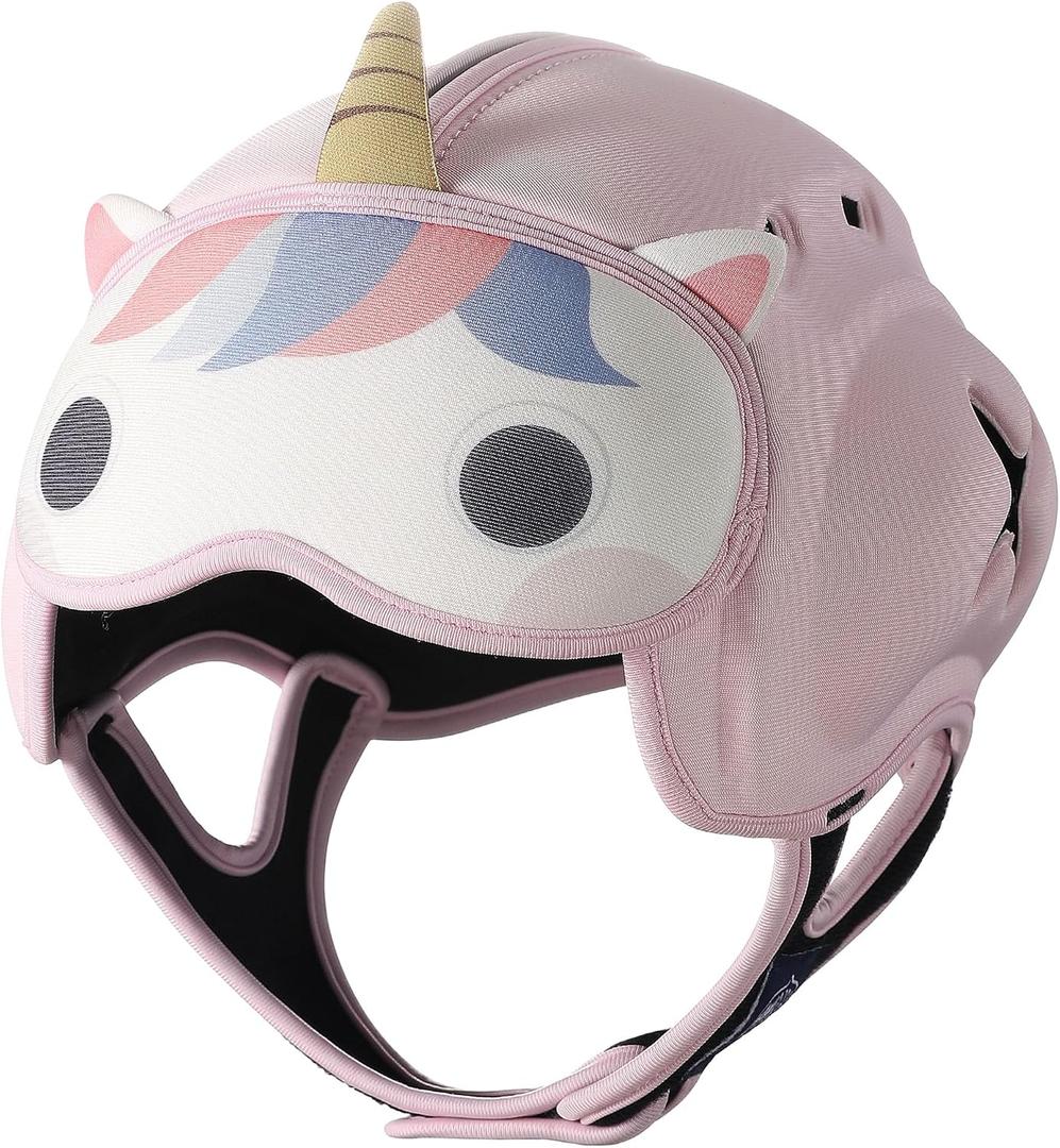 Baby Safety Helmet for Crawling Walking - Mambobaby Baby Helmet Adjustable Baby Head Protector Breathable Soft Infant Helmet Head Protection Helmets for Aged 6-24 Months, Ultra-Lightweight, Unicorn