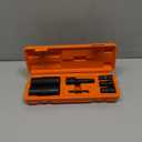 Lug Nut Impact Socket Set, Impact Driver Flip Socket, Five Sockets with 1/4-Inch Hex and 1/2-Inch Square Socket Adapters, Premium CR-MO Steel, with Molded Case