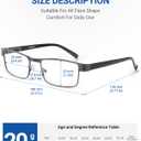 JOLISU 5PCS Reading Glasses Men - Blue Light Blocking Computer Metal Thin Frame Readers For Mens/Women, +2.00