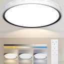 20 Inch Large LED Flush Mount Ceiling Light, 2700K-6500K Dimmable LED Ceiling Light Fixture with Remote, 70W 8900lm Round Modern Ceiling Lamp for Bedroom, Living Room, Hallway (White)