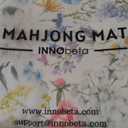 Mahjong Mat (33"x33") - Non-Slip Noise Reduction Gaming Mat for American Mahjong - Flower-Carnation-12