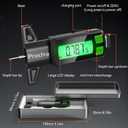 Preciva Rechargeable Tire Tread Depth Gauge, Touch Screen Digital Tire Depth Gauge with Lighting, in/MM/F Conversion, IP54 Waterproof, Auto Power Off, for Tread Depth, Brake Shoe and Pad Wear