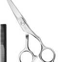 6.1 inch Kids Hair Cutting Scissors Safety Rounded Tips Haircut Scissors, K KaCaKaCa Professional Safe Hair Cutting Shears for Baby, Toddler, Children, Women and Men, Barber, Salon and Home Use