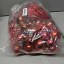 Soulchen 108 Pcs Red Christmas Tree Decorations Set Red Christmas Ornaments 36 Velvet Ribbon Bows 36 Xmas Balls 36 Artificial Berry Picks for Wreaths Garland Holiday Party Decor