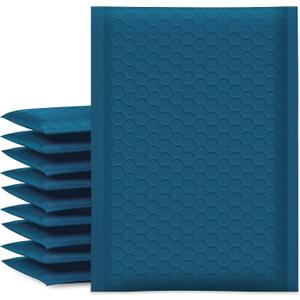 UCGOU Bubble Mailers 5x8.6 Inch Usable Size 5x7 Inch Navy Blue 50 Pack Padded Envelopes Small Business Mailing Packages Self Seal Adhesive Waterproof Boutique Shipping Bags for Jewelry Makeup Supplies