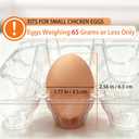 100 Pack 3x4 Plastic Egg Cartons Bulk 12 Count Clear, Reusable Stackable Dozen Chicken Eggs Containers Holders for Storage, Family, Farm Markets and Commercial Display
