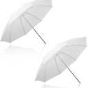 2 Pack Photography Umbrella Lighting Kit, 2 * 43inch Translucent White Soft Umbrella for Studio/Outdoor Photo and Video Lighting Accessories (2 Pack (2X 43 White))