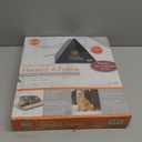 K&H Pet Products Heated Outdoor A-Frame Cat House, Weatherproof Shelter for Strays & Ferals, Safety Listed Insulated Outdoor Kitty House, Removable Door Flaps - Gray/Black 18 x 14 x 14in 20W