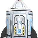 Wilwolfer Rocketship Tent for Kids: Space Toys for Kids-Space Decor for Boys Room-Outdoor Toys for Toddlers