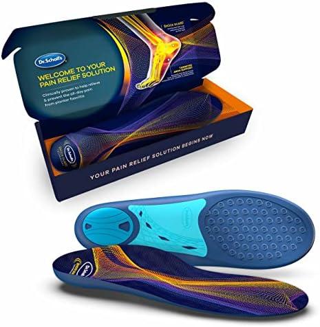 Dr. Scholl’s Plantar Fasciitis Pain Relief Orthotic Insoles, Immediately Relieves Pain: Heel, Spurs, Arch Support, Distributes Foot Pressure, 1 Pair Size W8.5-9, M 7.5-8