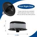 74011287 Gas Range Burner Knob Black Replacement for Maytag gas stove knobs AP4100044 PS2088607 WP74011287VP WP74011287-4 Pack