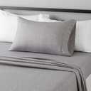 Amazon Basics Lightweight Super Soft Easy Care Wrinkle Free Microfiber 3 Piece Bed Sheet Set with 14-Inch Deep Pockets, Twin, Gray Arrows, Printed, Kids, Men & Women Bedding