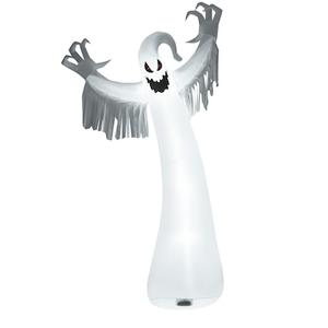 12-ft Pre-Lit White Ghost Inflatable for Indoor/Outdoor Halloween Decorations
