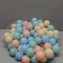 Ball Pit Balls, Safe Non-Toxic BPA-Free Crush-Proof Plastic Balls for Toddlers, Gift for Kids Birthday & Christmas, for Indoor Playpens, Party Decorations & Amusement Activities (100PCS, Ball and Star)