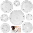 8-Piece Set (2" to 8") Small Lazy Susan Turntable-360 Rotating, Durable & Space-Saving | Multi-Size for Spices, Makeup, Crafts, Office | Non-Slip Base for Smooth Spinning