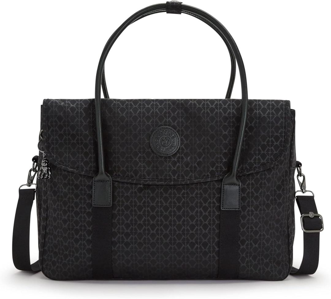 Kipling Women's Superworker Laptop Tote Bag, Lightweight Commuter Tote, Nylon Tote Bag, Size: 16.25'' L x 11.5'' H x 6.25'' D