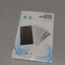 Ultra-Slim Wireless Bluetooth Keyboard, Rechargeable Travel Portable Keyboard Compatible Android, Windows, iOS, Mac OS, For iPhone, Ipad, Samsung, Tablet, Laptop