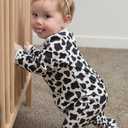 UNIFACO Baby Girls Boys Footed Pajamas One-Piece Sleeper Snug Fit Sleep and Play Zip Front Footie Romper 0-12 Month