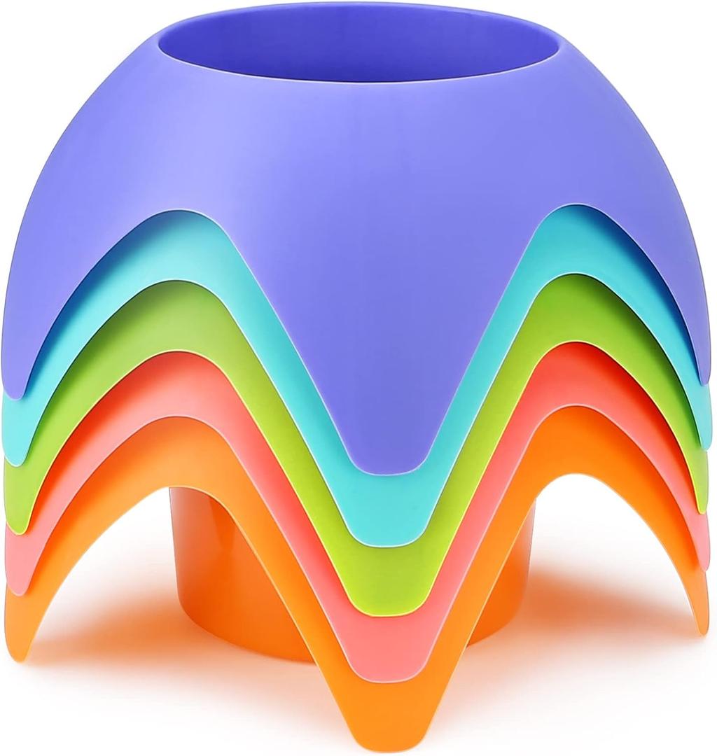 Uarzt Beach Vacation Essentials Accessories - Sand Coasters Drink Cup Holders, 5-Pack, Multicolor, Must-Haves for Women, Adults, Family, and Friends