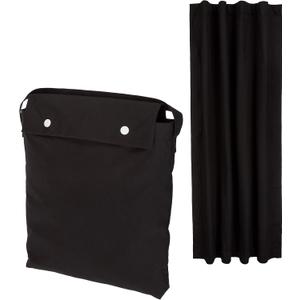 Amazon Basics Portable Blackout Curtain Shade with Suction Cups, 50" x 78", 1-Pack, Black