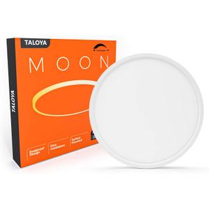 TALOYA Dimmable Flush Mount LED Ceiling Light,3 Color in One (3000K/4000K/6500K) White 12inch 20W=200W Round Flush Mount Light Fixture for Bedroom Kitchen
