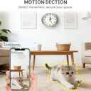Wireless Hidden Camera Nanny Cam Clock 1080P FHD Hidden Spy Cameras for Home Real-Time View Motion Detection WiFi Wall Clock Security Camera Indoor No Audio