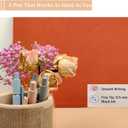 2 x 5pcs Gel Pens (0.5mm Tip), Retractable Quick Dry Black Ink Pens Fine Point Premium Cute Rolling Ball Smooth Writing Aesthetic Pens Comfort Grip for School Office Supplies (Morandi)