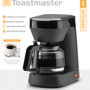 Toastmaster 5-Cup Drip Coffee Maker in Black