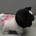 YH YUHUNG Walking French Bulldog Toy with Leash, Black & White Frenchie Puppy Robot, Electronic Barking & Wagging Plush Dog, Interactive Pet Gift for Kids 3+ (French Bulldog)