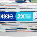 Dixie Large Paper Plates, 10 Inch, 86 Count, 2X Stronger*, Microwave-Safe, Soak-Proof, Cut Resistant, Disposable Plates For Everyday Breakfast, Lunch, & Dinner Meals