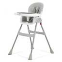 Dream On Me Portable 2-in-1 Tabletalk High Chair, Convertible Compact High Chair, Light Weight Portable Highchair, Grey (Gray)