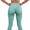 SUUKSESS Women Seamless Workout Sets Strappy Sports Bra High Waist Booty Leggings Outfits (2-4, #2 Light Green)
