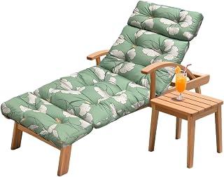 75"x24" Waterproof Chaise Lounge Cushion, Thick Non-Slip GinkgoBreeze
