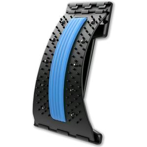 Back Stretcher,4 Level Lumbar Support Board, Spine Alignment Massager for Herniated Disc,Sciatica, Scoliosis,Upper & Lower Back Pain Relief (Blue)