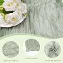 Le courant 6pcs 10Ft Cheesecloth Table Runner, Rustic Boho Gauze Cheese Cloth Runner Table Runner for Weddings Bridal Baby Shower Birthday Holiday Parties Home Decor, Sage Green