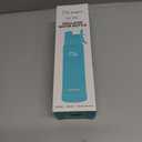 [2-IN-1 LID] Insulated Water Bottle with Silicone Boot (36hrs Cold/18hrs Hot) - DIY Stickers, Leakproof, BPA Free, 24 oz (Cyan)