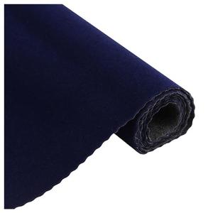 Self Adhesive Dark Blue Jewelry Drawer Liner Velvet Shelf Liner Paper Felt Fabric for Art & Crafts, Velvet Drawer Liner Felt Drawer Dresser Cabinets Arts Crafts Decor 17.7" x 98"