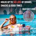 DIVEBLAST: Premium Floating Drink Holder for Pool, Hot Tub Accessories for Adults - Holds Up to 50 LBS - Fun Swimming Pool Accessories for Adults, Cool and Unique Drink Floaties