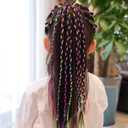 Nylon String for Bracelet Making,20 m Yards Rainbow Elastic Beading String, 1mm Stretchy Elastic Cord Thread String for Bracelet Jewelry Necklace Craft Making Braided Hair Pony Beads StringRainbow