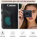VOVMOEYA Camera Case for Canon Powershot G7 X Mark III with 2PCS Screen Protector,Full Pritection Soft G7X III Silicone Case Detachable Lens Cover Protective Cover for Canon G7XIII G7X3-Black