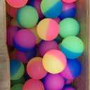 50 Frosty Bouncy Balls - ICY Bounce Bulk Pack, 45mm/1.7 inch Rubber Balls, Hi-Bounce, Assorted Colors, Boys & Girls Birthday Party Favors & Carnival Prizes