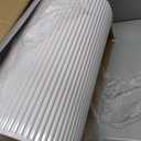 Metal Pleated Cylinder Pedestal Stands for Party, 3 Pieces Heavy Duty Round Cake Pedestal Stand Display Plinth Pillars Art Decor for Wedding Ceremony Birthday PartySmall, White (L:23.82"x12.6", M:21.85"x11.02", S:19.88"x9.45")