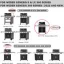Genesis II Grill Parts for Weber Genesis II E-310 II GS4 E-315 E-335 Parts LX E-340 S-340 66095 Grill Grates Replacement 66032 Genesis 2 Flavorizer Bars 66040 Heat Deflector E-325S 300 Series Parts