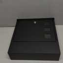 KYODOLED Locking Mailbox Wall Mount, Locked Mail Boxes, Mailbox with Key Lock for Outside, Large Capacity Drop Box for Newspapers, 13 x 3.4 x 11.8 Inch, Black